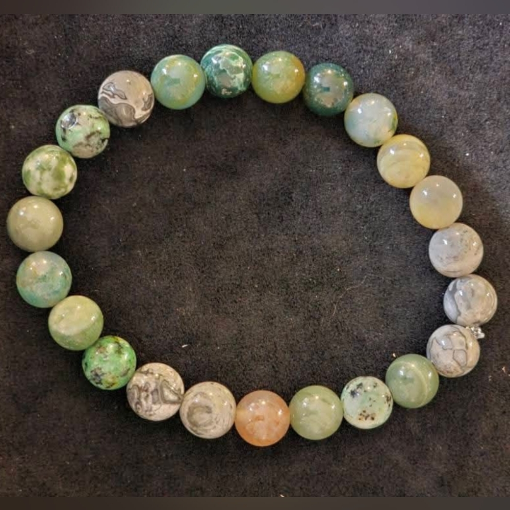Agate bead bracelet #1